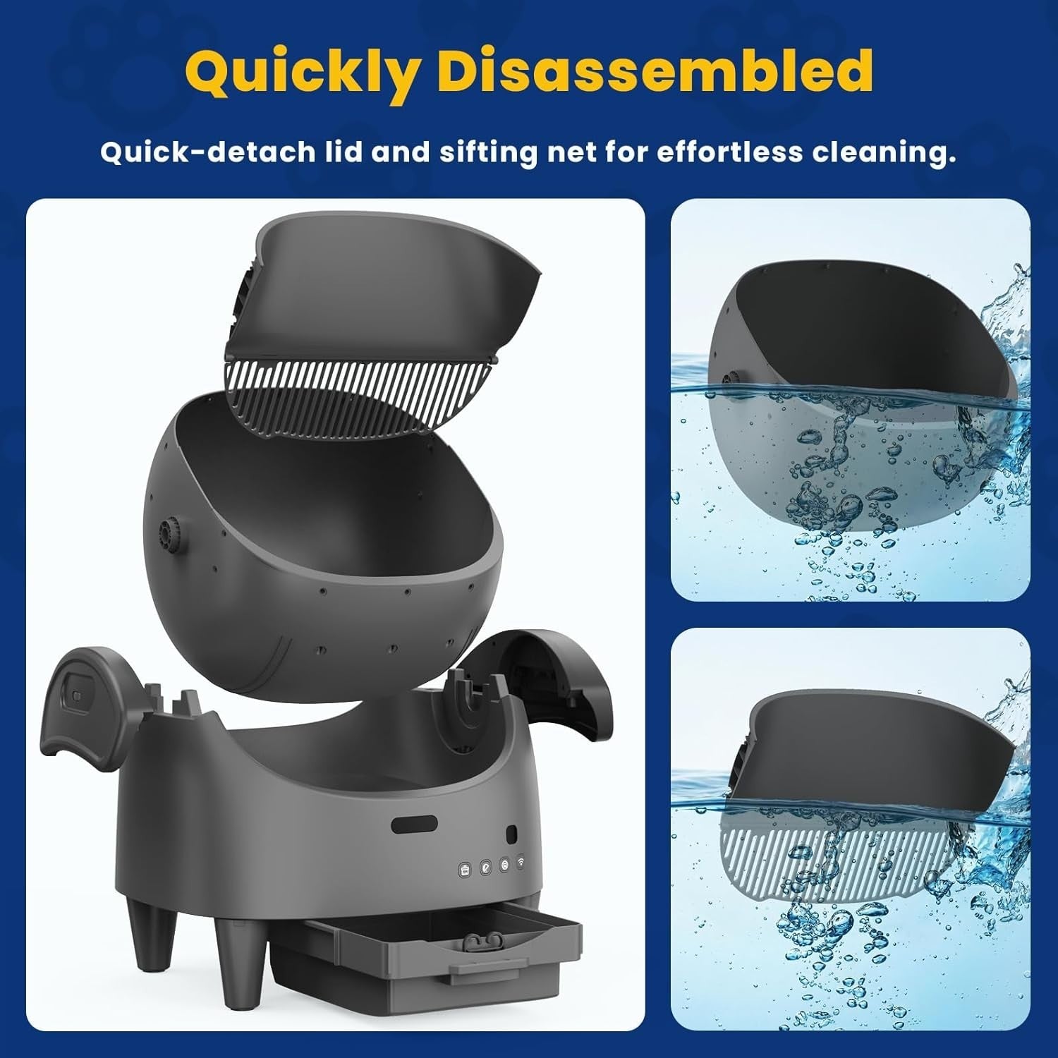 Self Cleaning Cat Litter Box App Control Automatic Litter Robot XXL