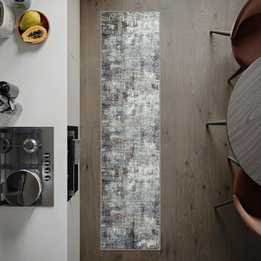 Washable Runner Rug 60x240cm Non-Slip Soft Kitchen Hallway Bedroom Mat