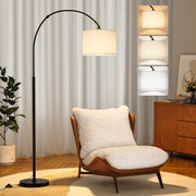 Arc Floor Lamp Remote Dimmable Corner Standing Light Modern Tall
