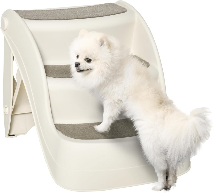 Foldable Dog Steps 3 Tier Pet Stairs Non Slip  Bed Sofa 49x38x38cm