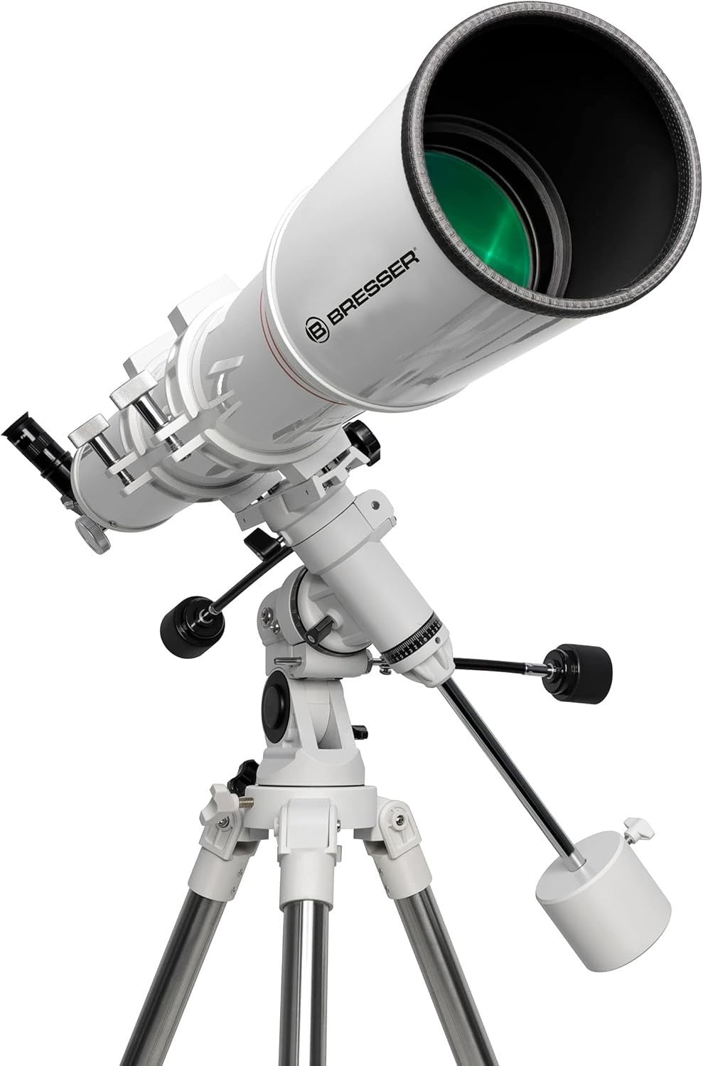 102/1000 EQ3 Refractor Telescope White with Tripod High Power Viewing