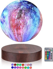 Polished Levitating Moon Lamp 16-Color Floating LED Light with Touch Remote