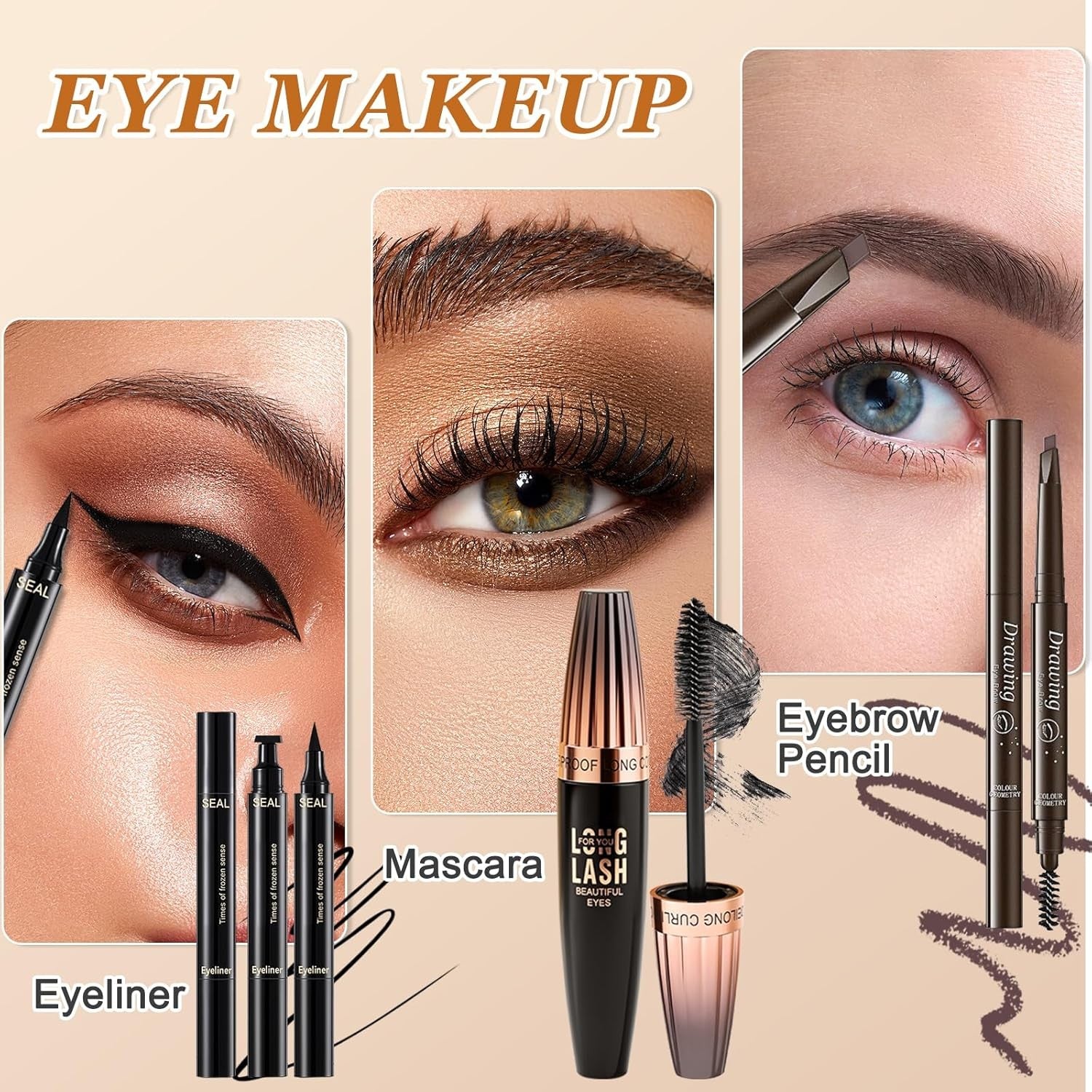All In One Makeup Starter Kit Travel Set with Bag for Women