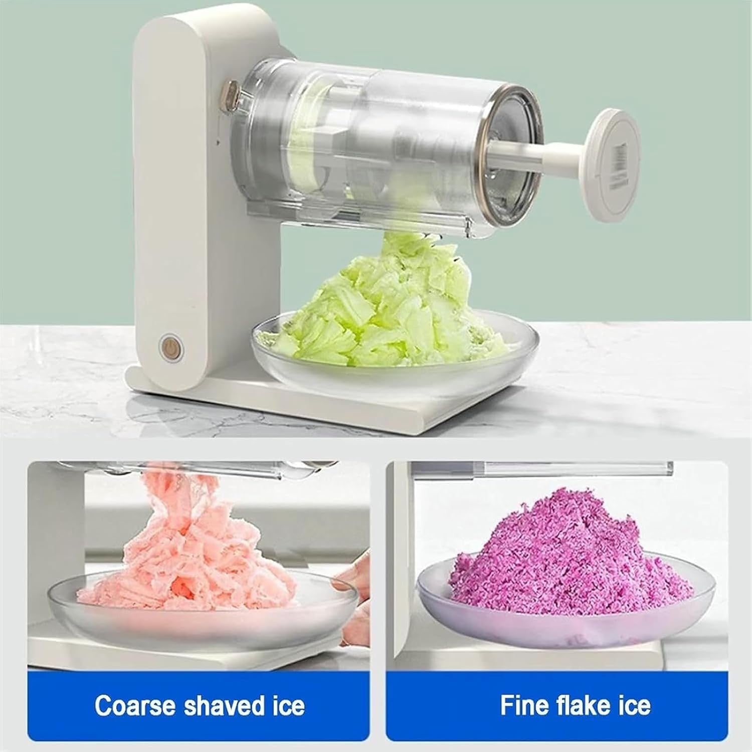 Electric Ice Shaver USB Rechargeable Shaved Ice Maker Smoothies Slush