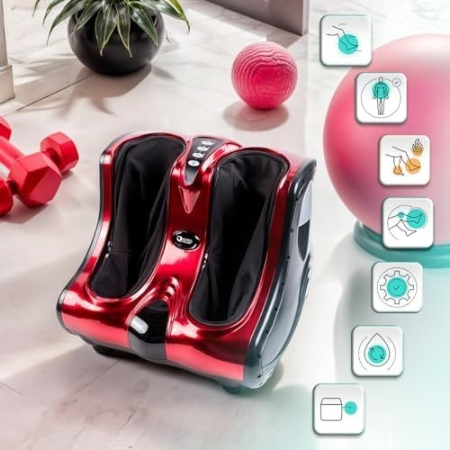 Foot & Leg Massager with Shiatsu, Kneading, Vibration & Pressure Therapy