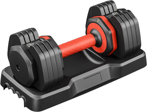 11kg Adjustable Dumbbell Single 5-in-1 One-Hand Dial Safety Lock