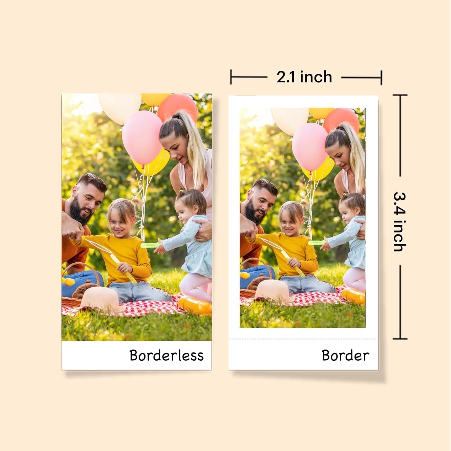 2-in-1 Instant Camera Photo Printer 38 Sheets Bluetooth Yellow Kit