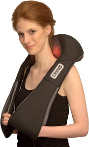 Deep Tissue Neck Shoulder Massager with Heat | Corded Electric Shiatsu Pain Reli
