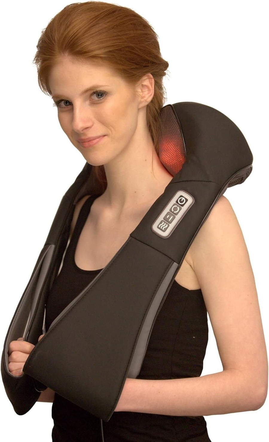Deep Tissue Neck Shoulder Massager with Heat | Corded Electric Shiatsu Pain Reli