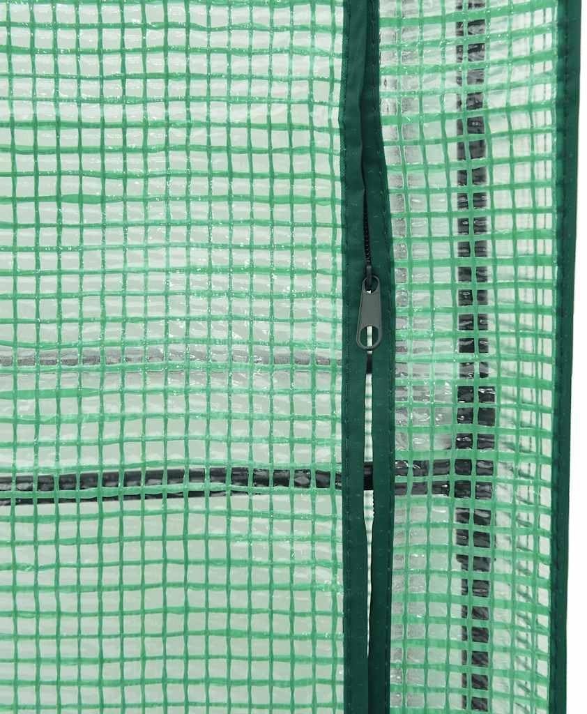Raised Bed Planter with Greenhouse Cover 160x40x138cm | Rattan Look