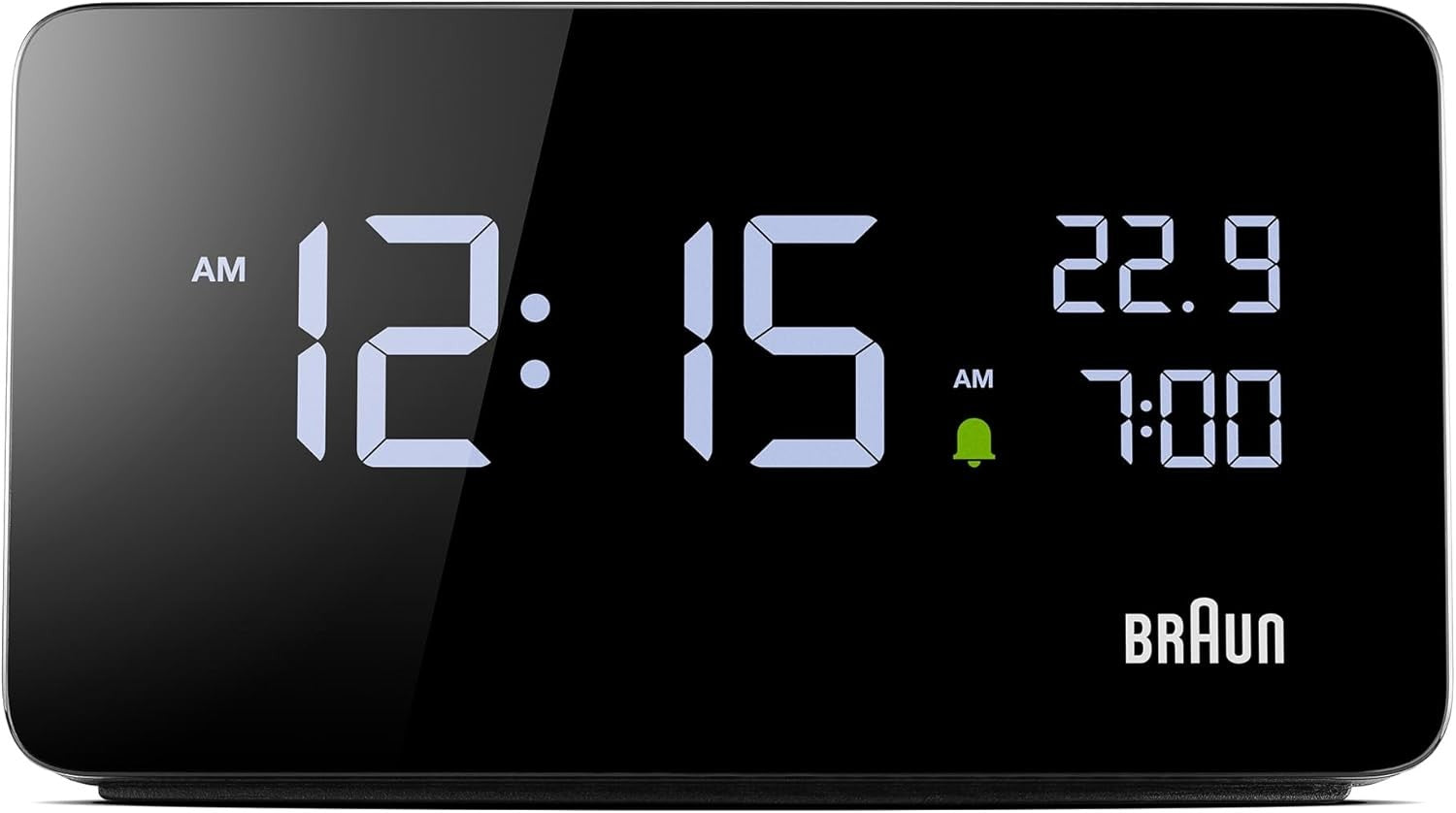 Digital Alarm Clock LCD Display USB C Charging Touch Snooze Bedside