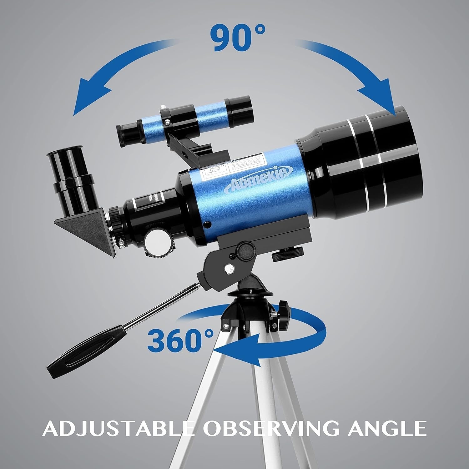 70mm Aperture 300mm Refractor Telescope for Kids & Adults with Tripod