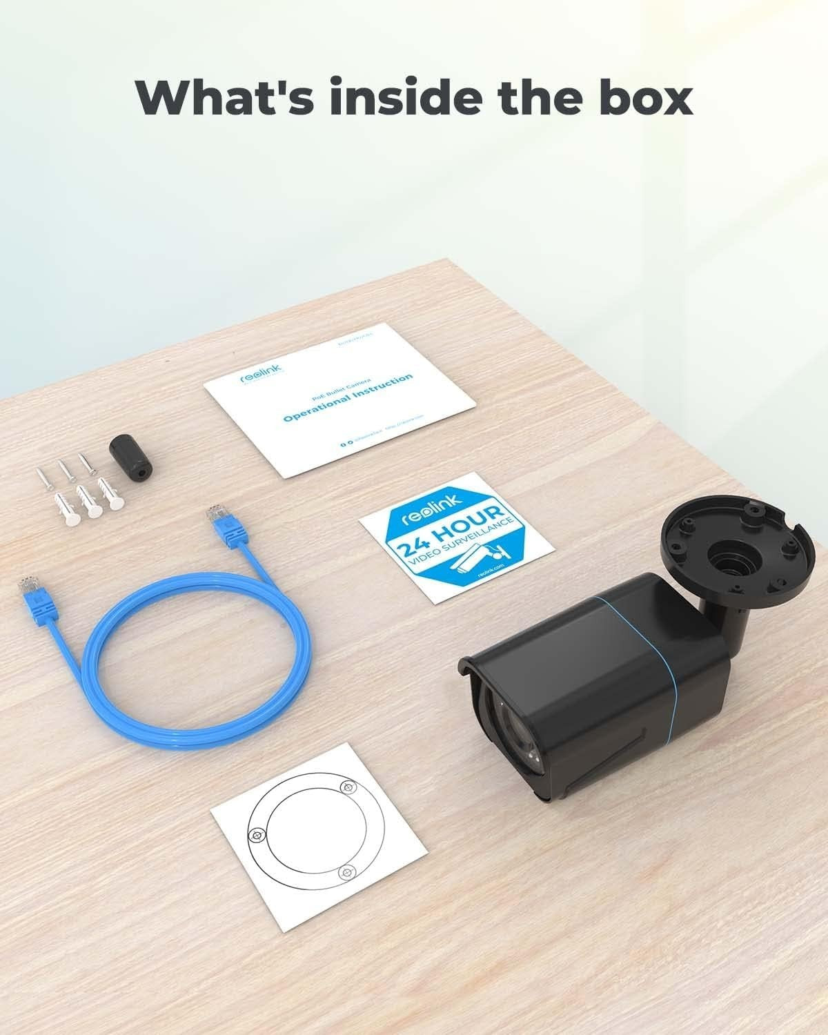 4K PoE Security Camera 8MP AI Human Vehicle Detection 512GB Support