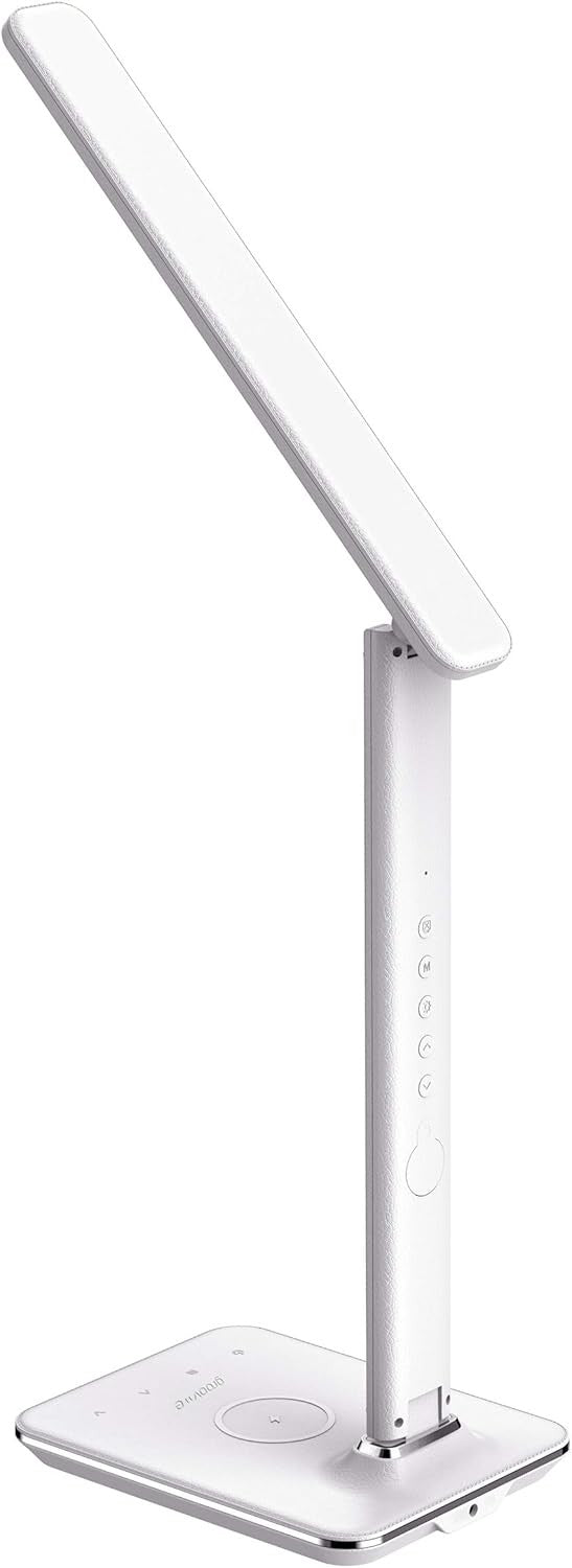 LED Desk Lamp Touch Control Wireless Charger Alarm Clock Foldable Light