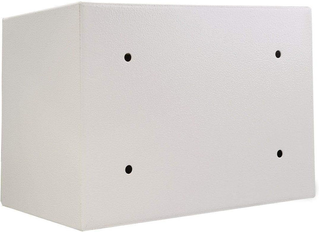 16L Digital Safe Box Electronic Keypad Cash Document Security White