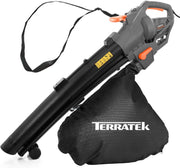 Electric Leaf Blower Vacuum 3000W 3-in-1 Mulcher 35L Bag Wheels