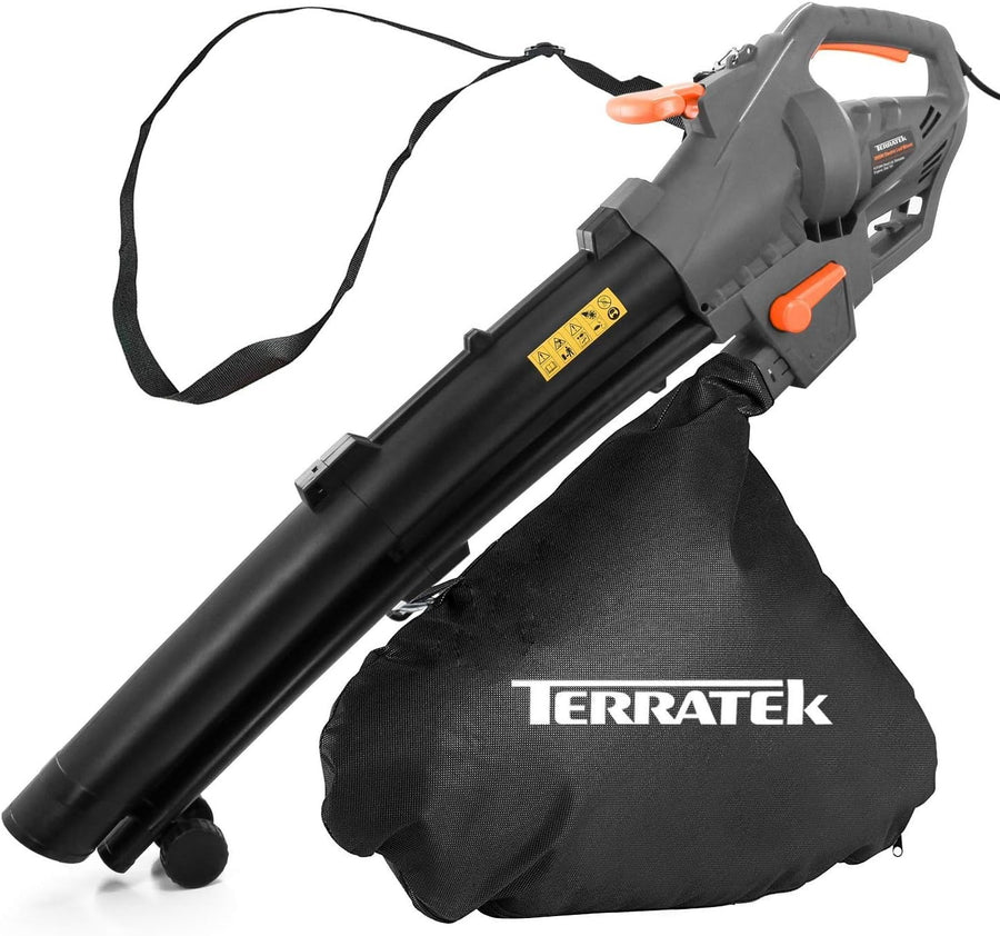 Electric Leaf Blower Vacuum 3000W 3-in-1 Mulcher 35L Bag Wheels