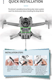 Drone Airdrop System for Mini 4 Pro Payload Release Geomagnetic Thrower 100g Loa