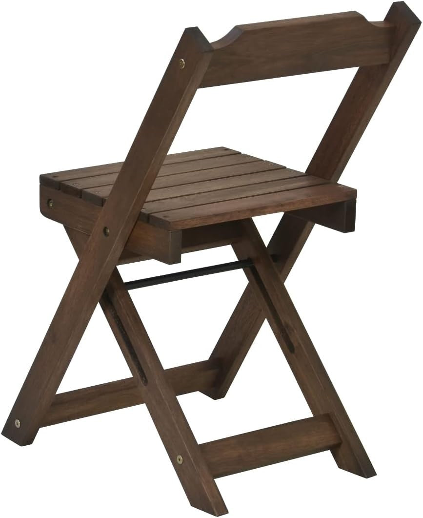 Folding Butterfly Dining Set with 4 Chairs Grey Teak Eucalyptus Wood