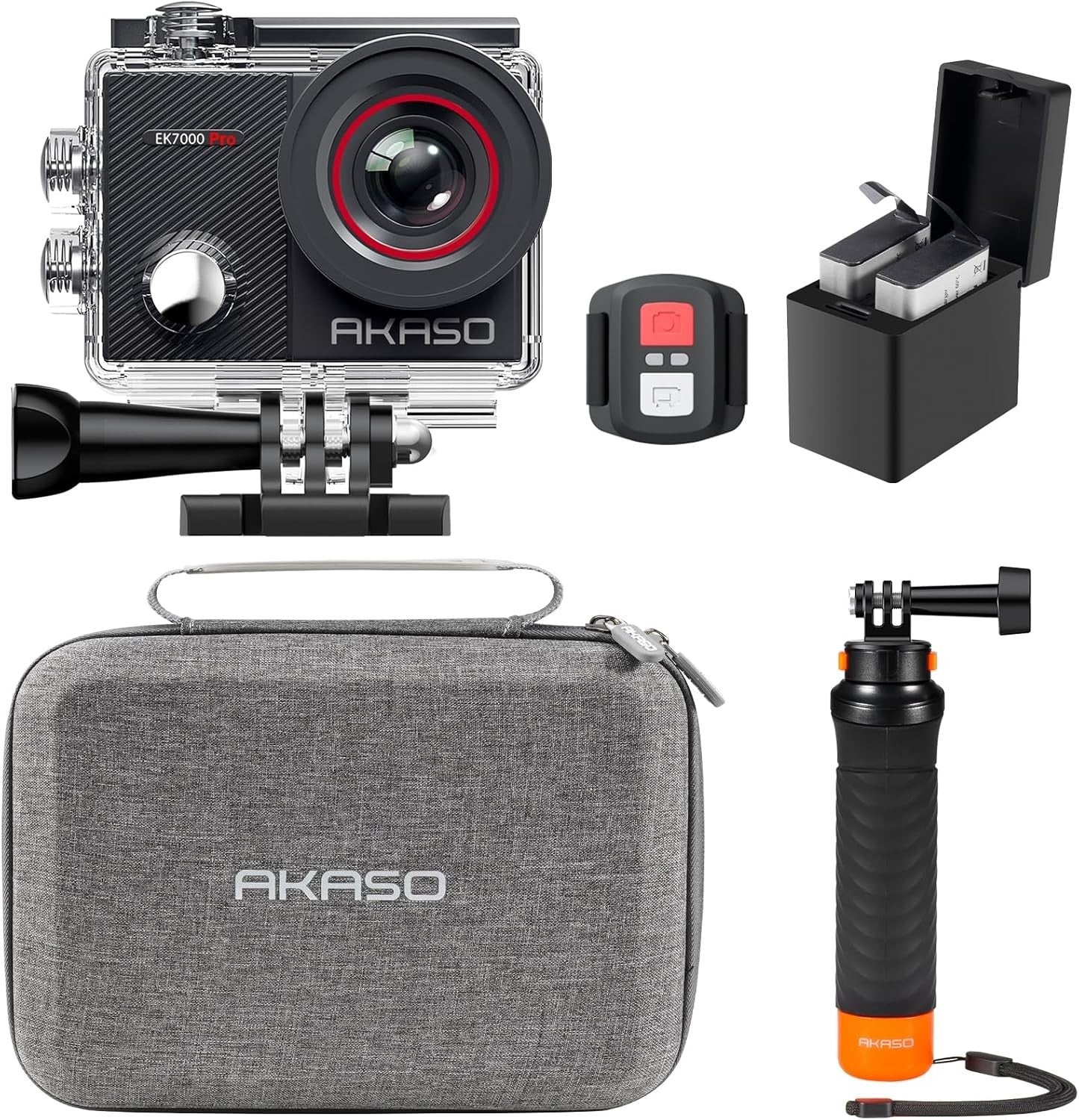 4K Action Camera Waterproof 40M WiFi Touchscreen Sports Cam Kit