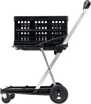 Foldable Shopping Trolley Cart with Box Heavy Duty Push Handle 60kg