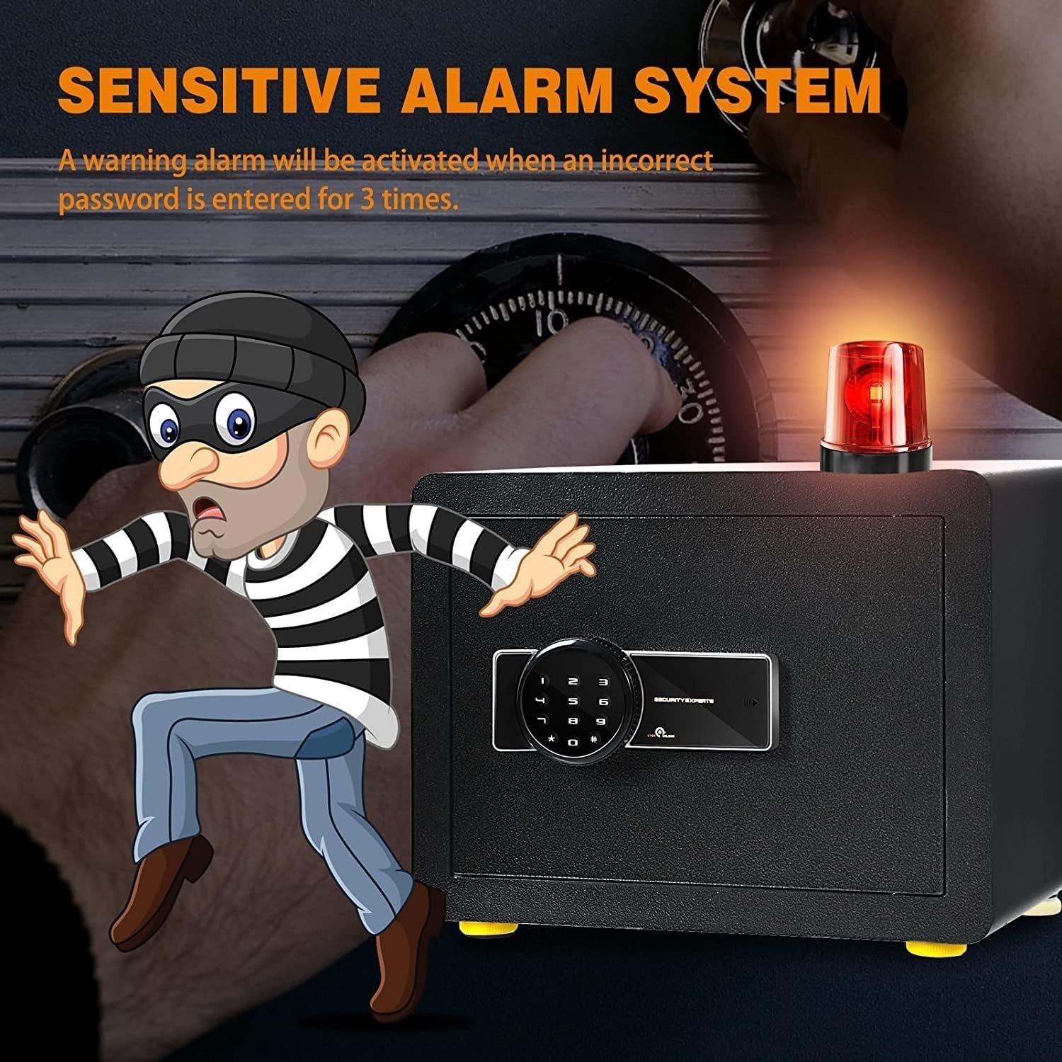 Digital Security Safe Box Electronic Keypad Cash Jewelry Safe 40cm