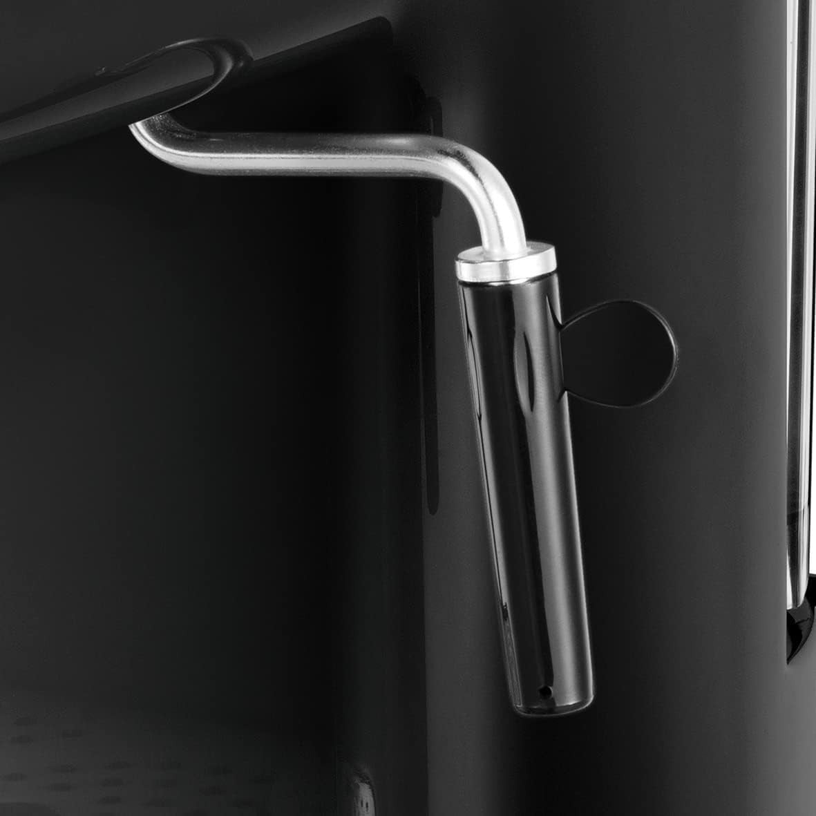 Retro 15 Bar Espresso Coffee Machine Milk Frother 1L Tank Barista Maker Black