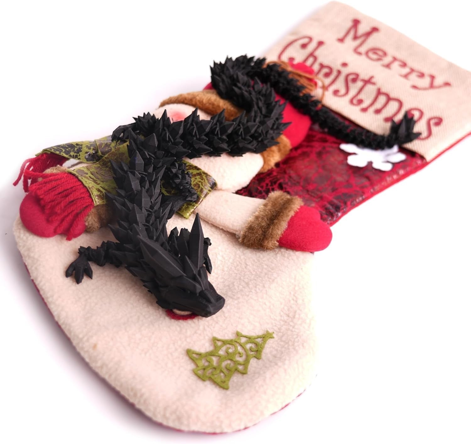 24in Articulated 3D Printed Dragon Fidget Toy Fantasy Desk Decor