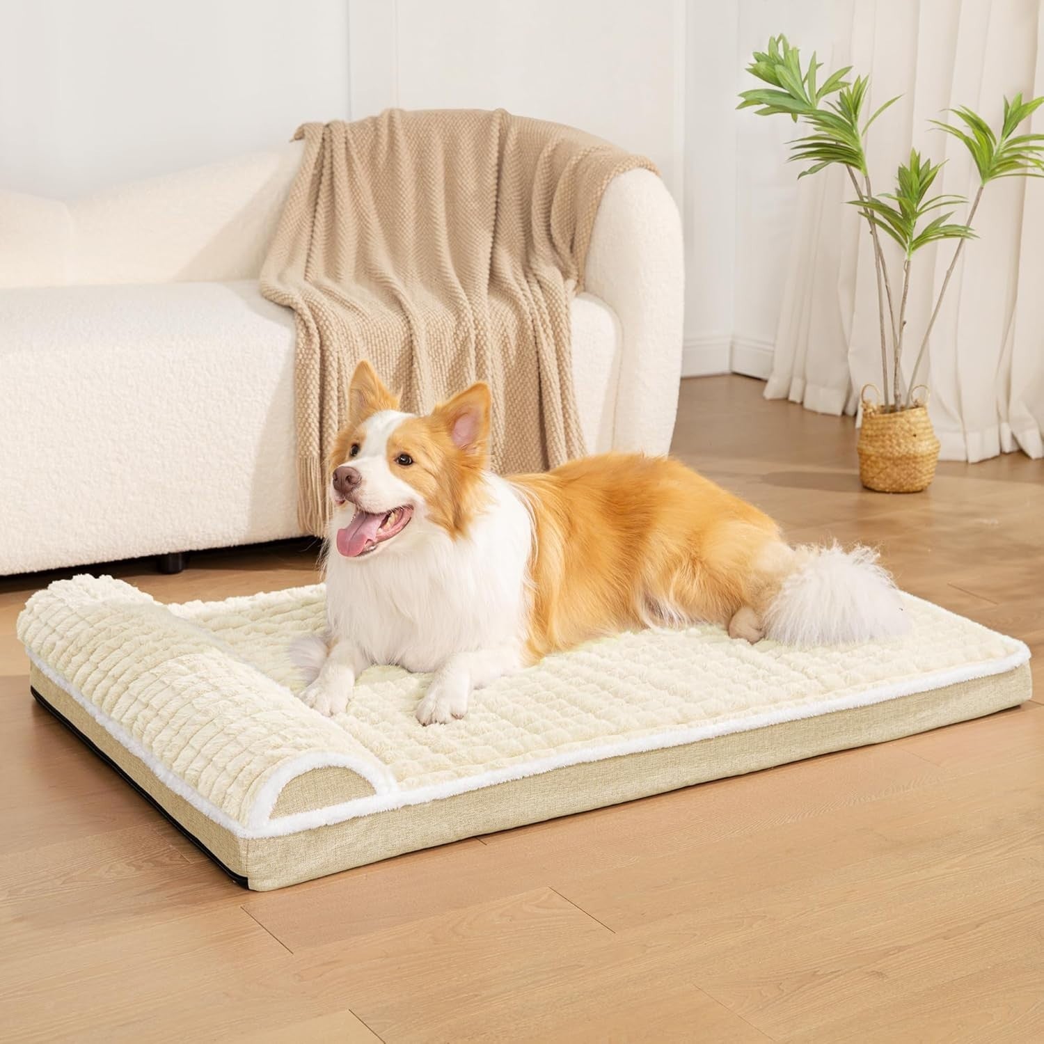 Extra Large Orthopedic Dog Bed 142x101cm Waterproof