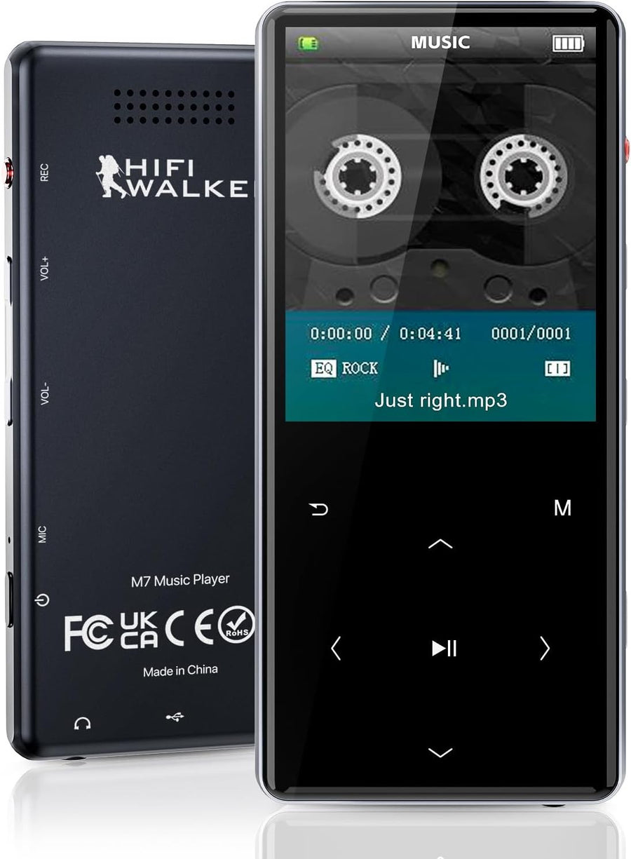 Bluetooth 5.0 Portable MP3 Player 192GB Music Player with Speaker & Recorder