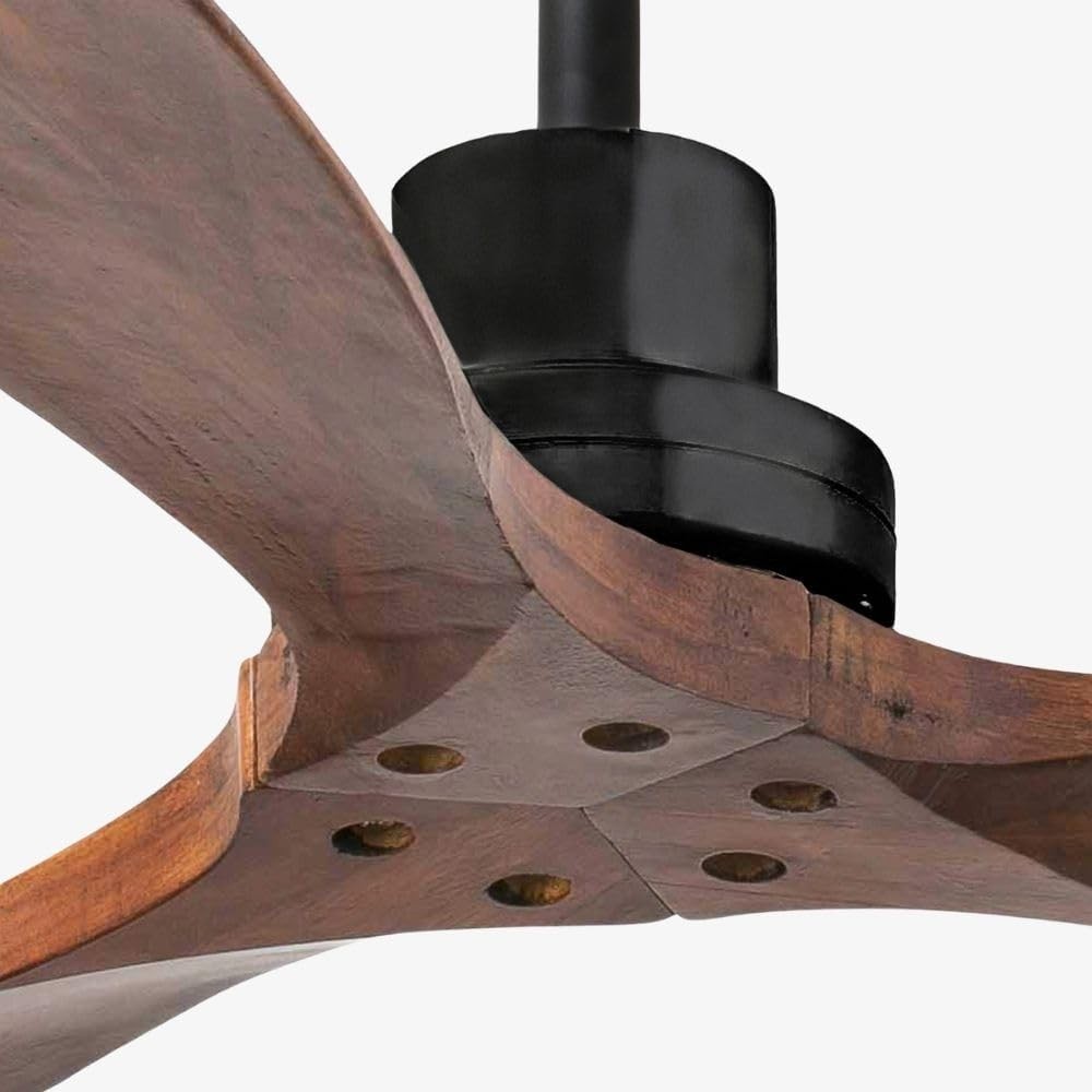 Faro Lantau 132CM Matt Black Ceiling Fan, 6-Speed, Remote, Quiet, Modern