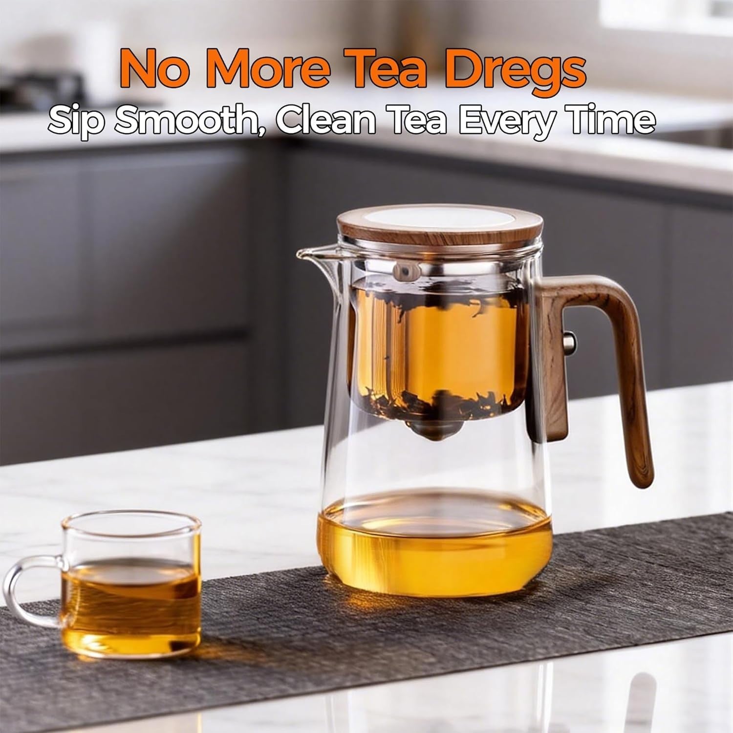 Magic Glass Teapot with Infuser 27oz Loose Leaf Tea Maker Gift