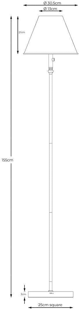 Rechargeable LED Floor Lamp 155cm USB Dimmable Warm Light Modern Design