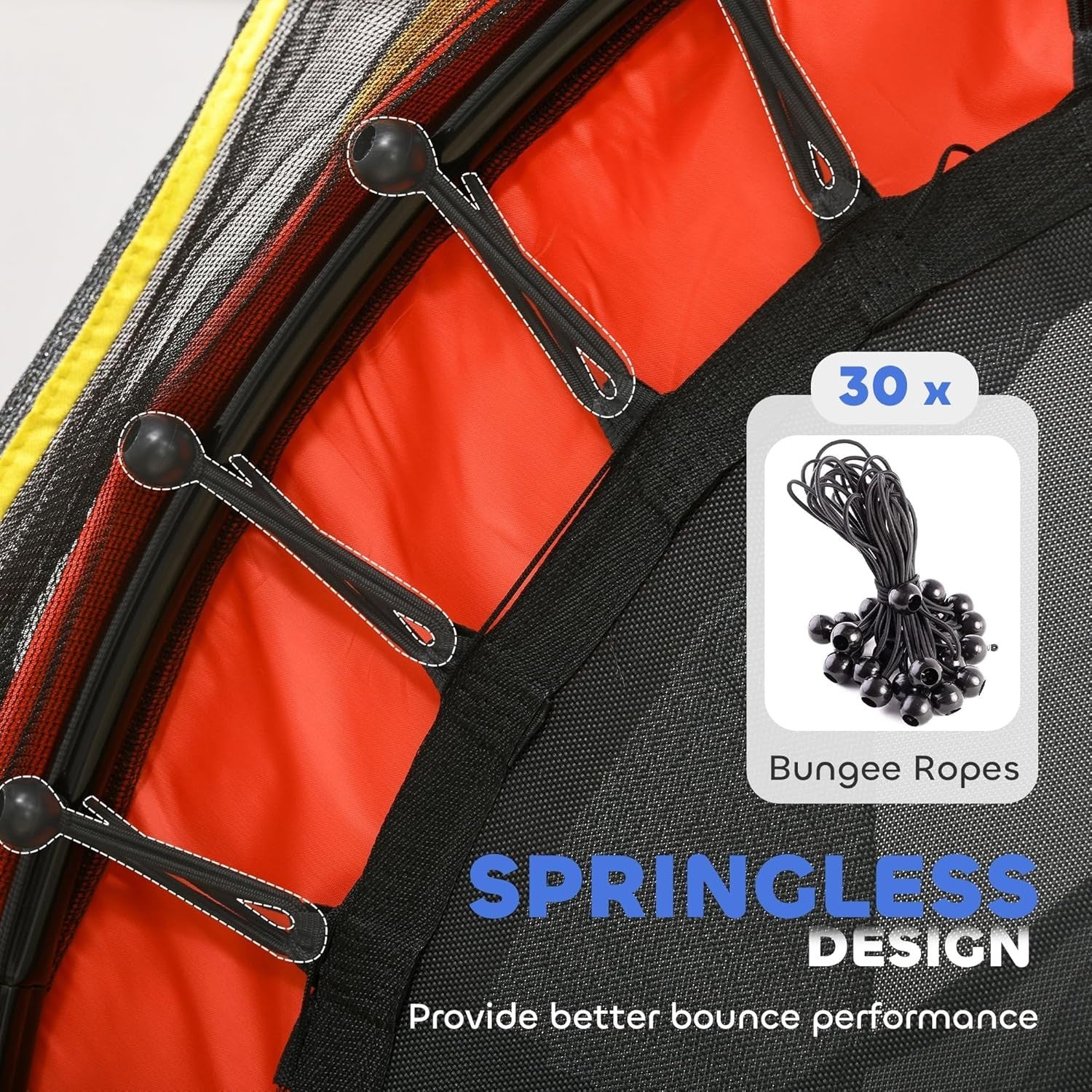 6FT Kids Trampoline Safety Enclosure Springless Indoor Outdoor 50KG