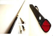57" 2 Piece Pool Snooker Cue Brass Joint 11mm Tip Soft Case