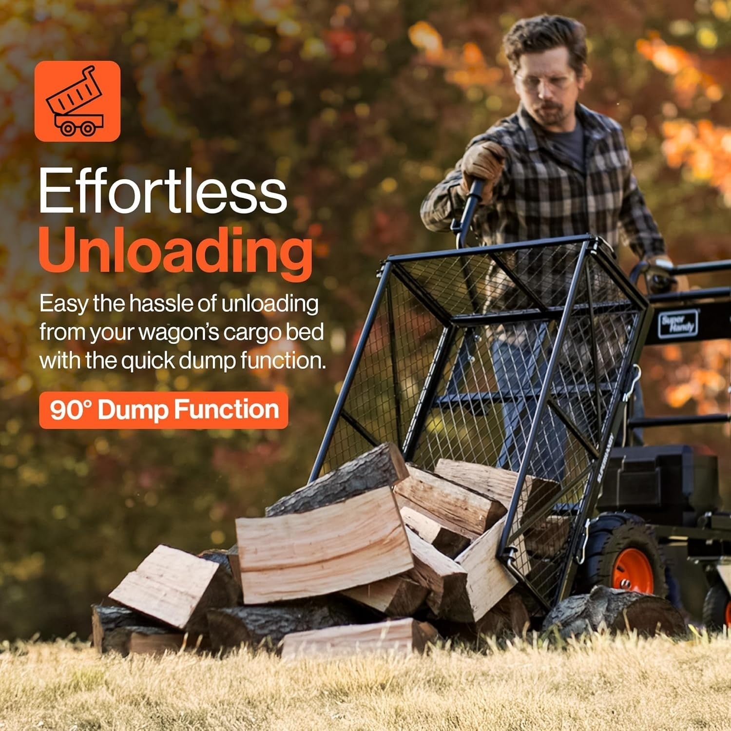 48V Electric Power Wagon Heavy Duty Utility Cart 300kg Load 1000kg Hauling