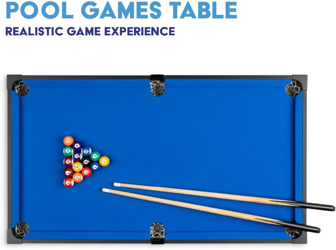 3FT Mini Pool Table Game Portable Billiards Set for Kids Adults
