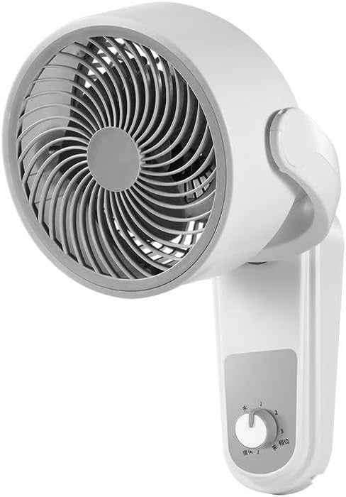 Wall Mounted Fan 220V 3-Speed 40W Quiet Cooling Oscillating for Bedroom Bathroom
