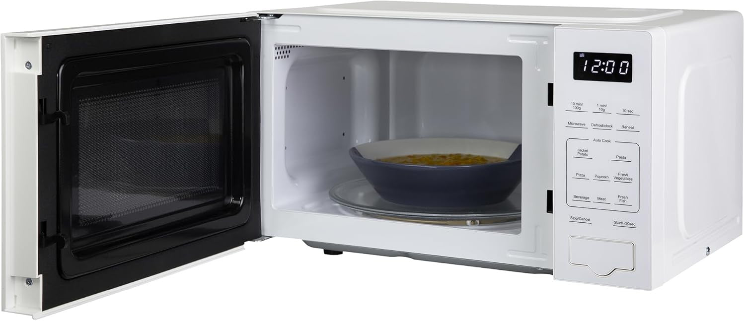 20L Digital Microwave 800W Touch Control 10 Power Levels White