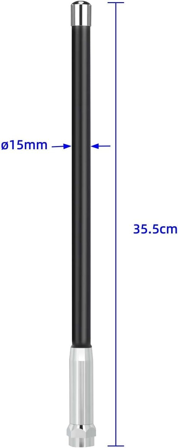 Dual Band VHF/UHF 35cm Mobile Ham Radio Antenna Vehicle Lip Mount
