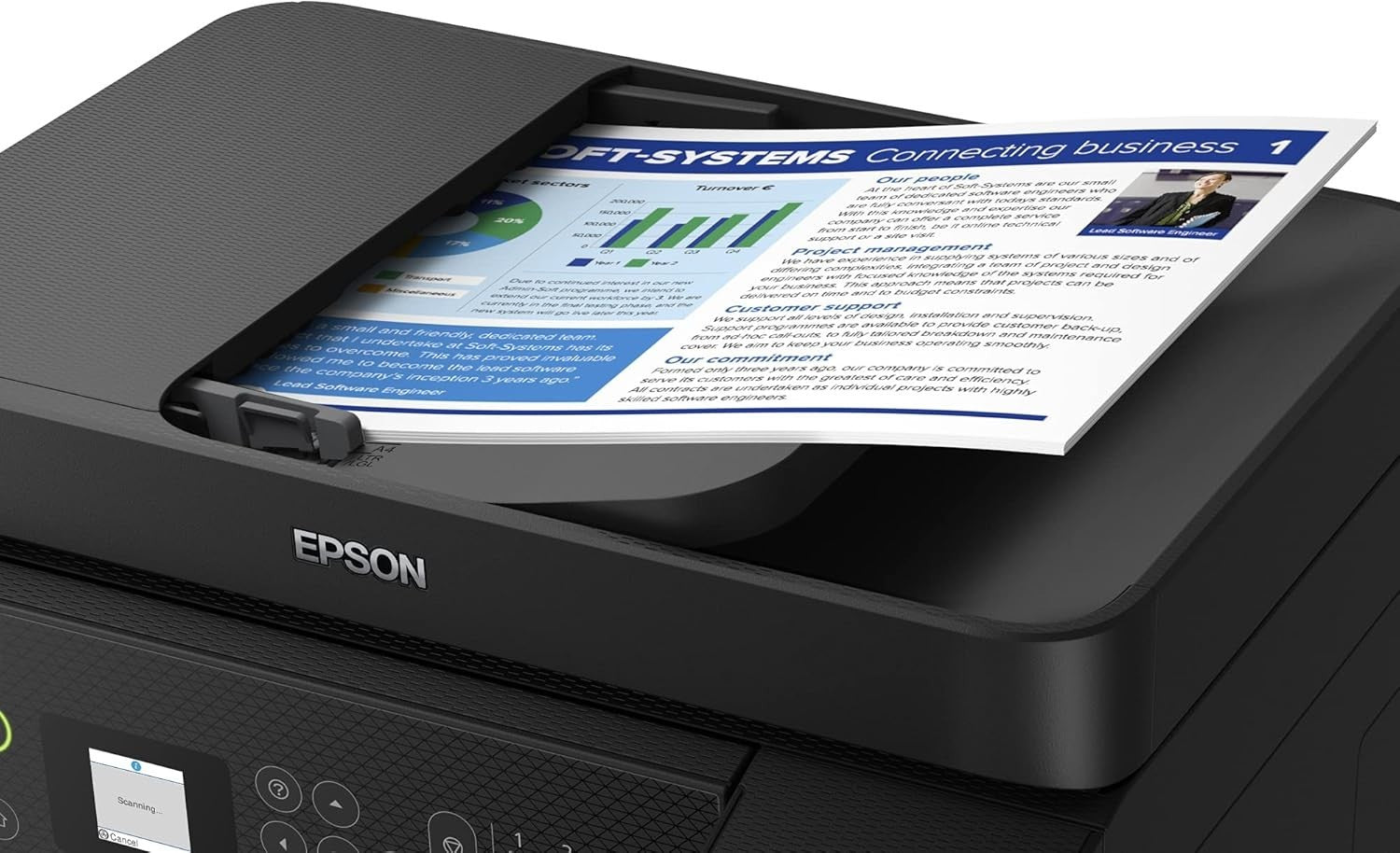 EcoTank ET-4800 A4 Ink Tank Printer Wi-Fi USB Black 3-Year Ink Supply