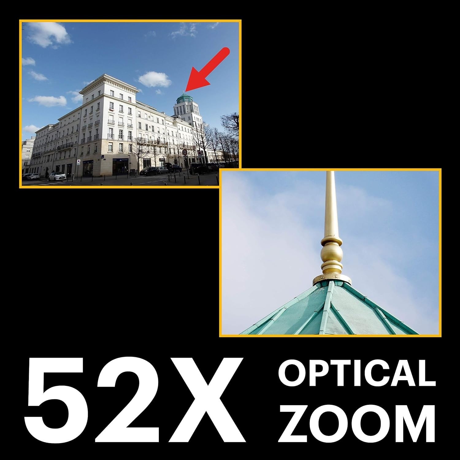52X Optical Zoom Digital Bridge Camera 16MP Full HD 1080P LCD