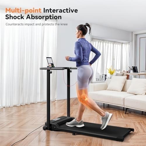 Foldable Walking Treadmill 2HP LED Display Home Office Jogging Pad