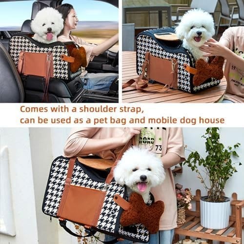 Dog Car Seat Center Console Booster Carrier Portable Pet Travel Bed 7kg