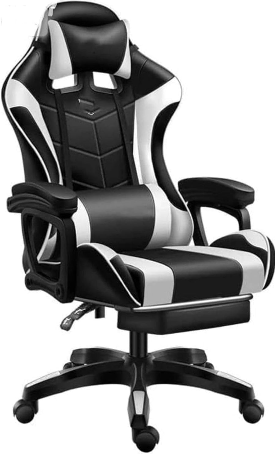 Gaming Chair with Footrest Ergonomic Reclining Office Desk Seat