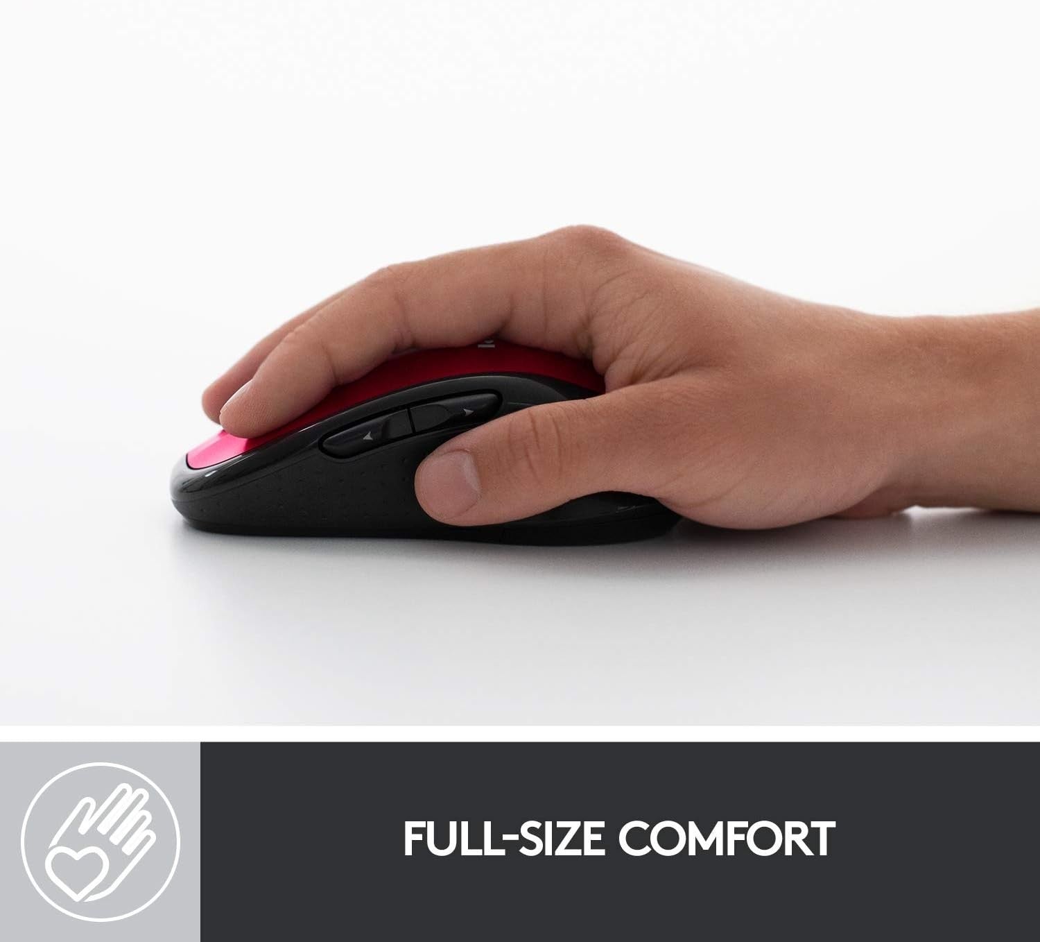 Wireless Laser Mouse Ergonomic 5 Button USB Receiver PC Laptop