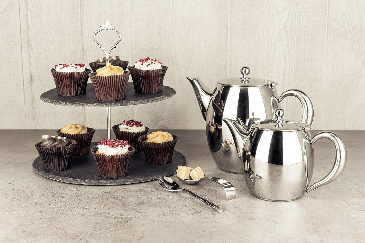 Stainless Steel Teapot 1L Tea Pot Stay Cool Handle Drip Free Spout