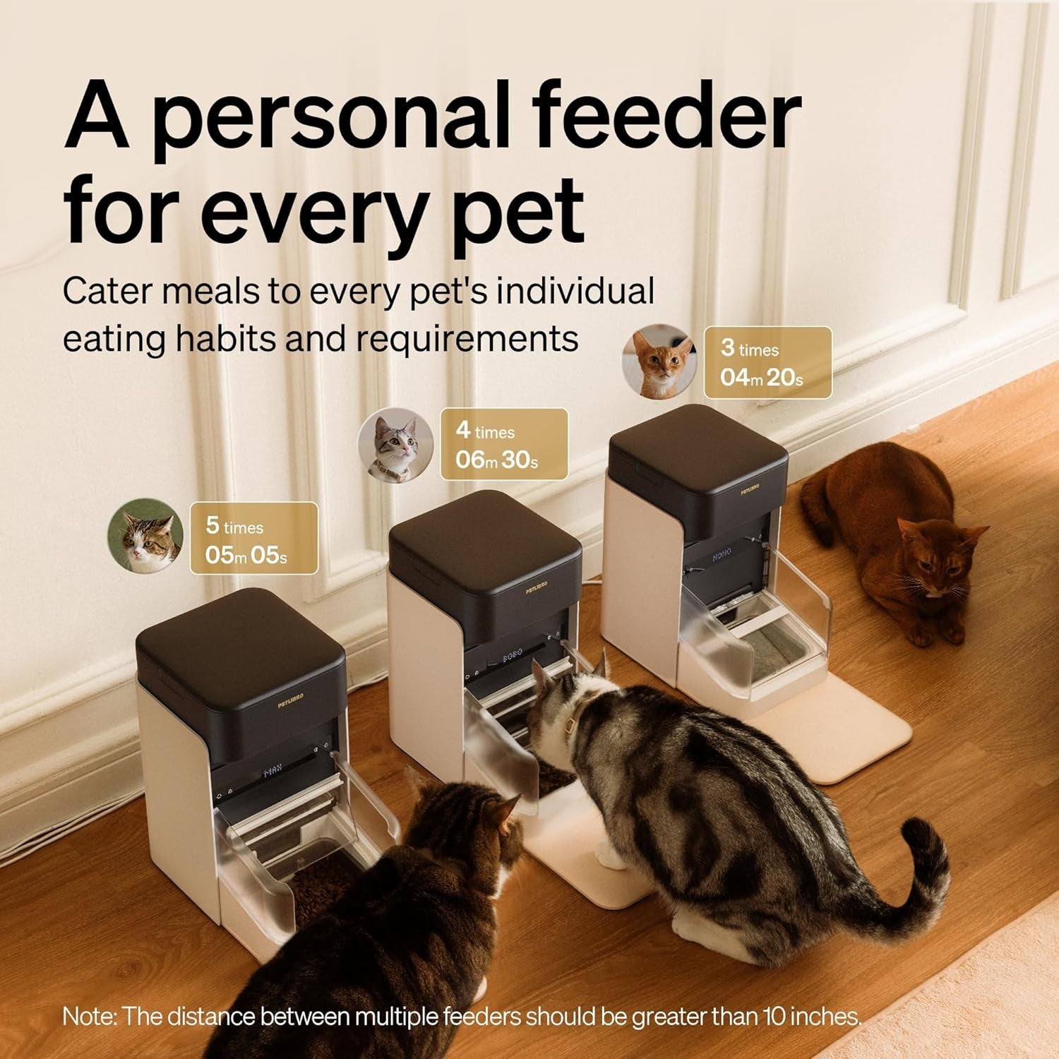 RFID Automatic Cat Feeder WiFi App Control 3L Smart Pet Food Station