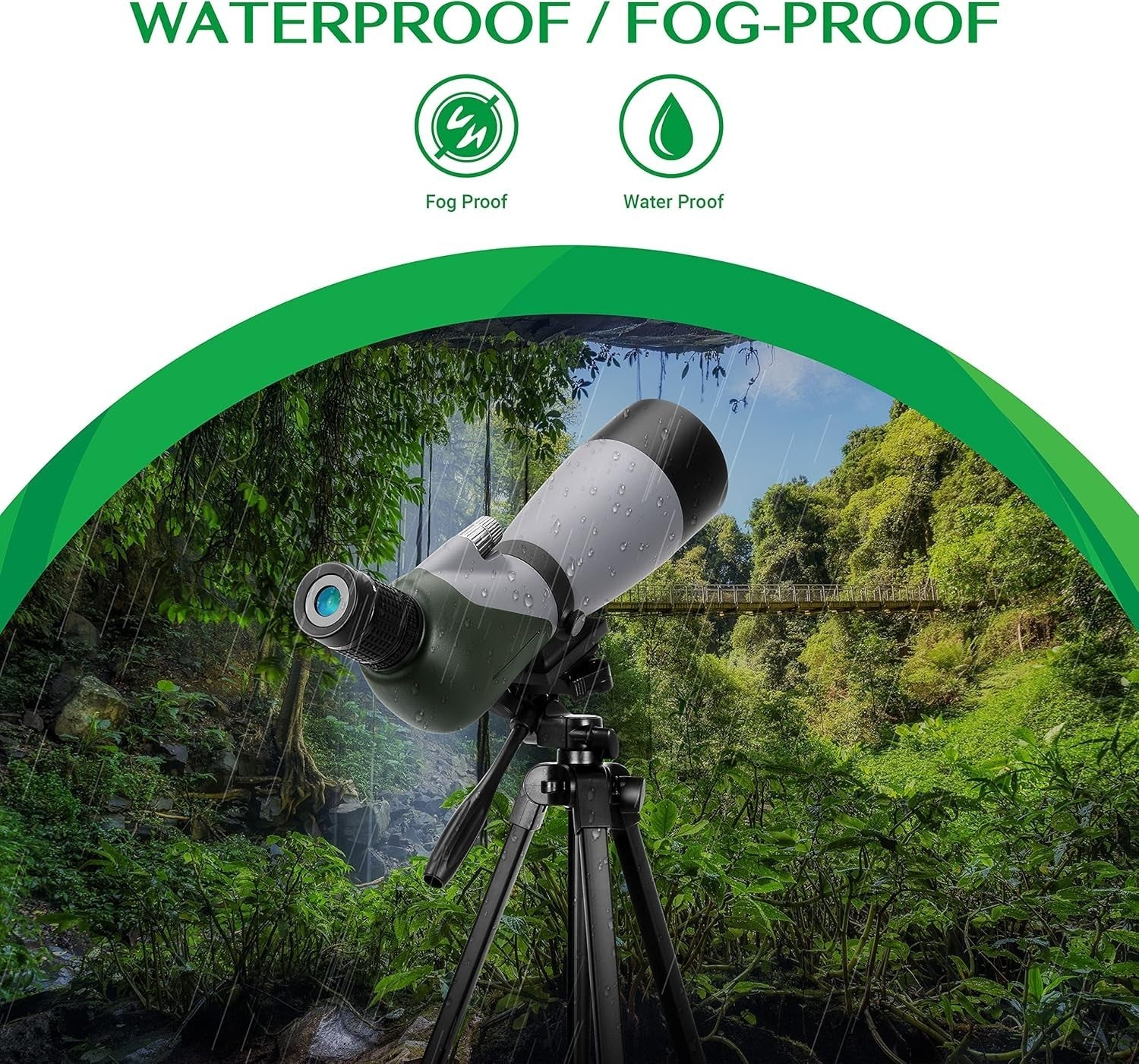 20-60X70 Spotting Scope for Bird Watching with Tripod & Phone Adapter