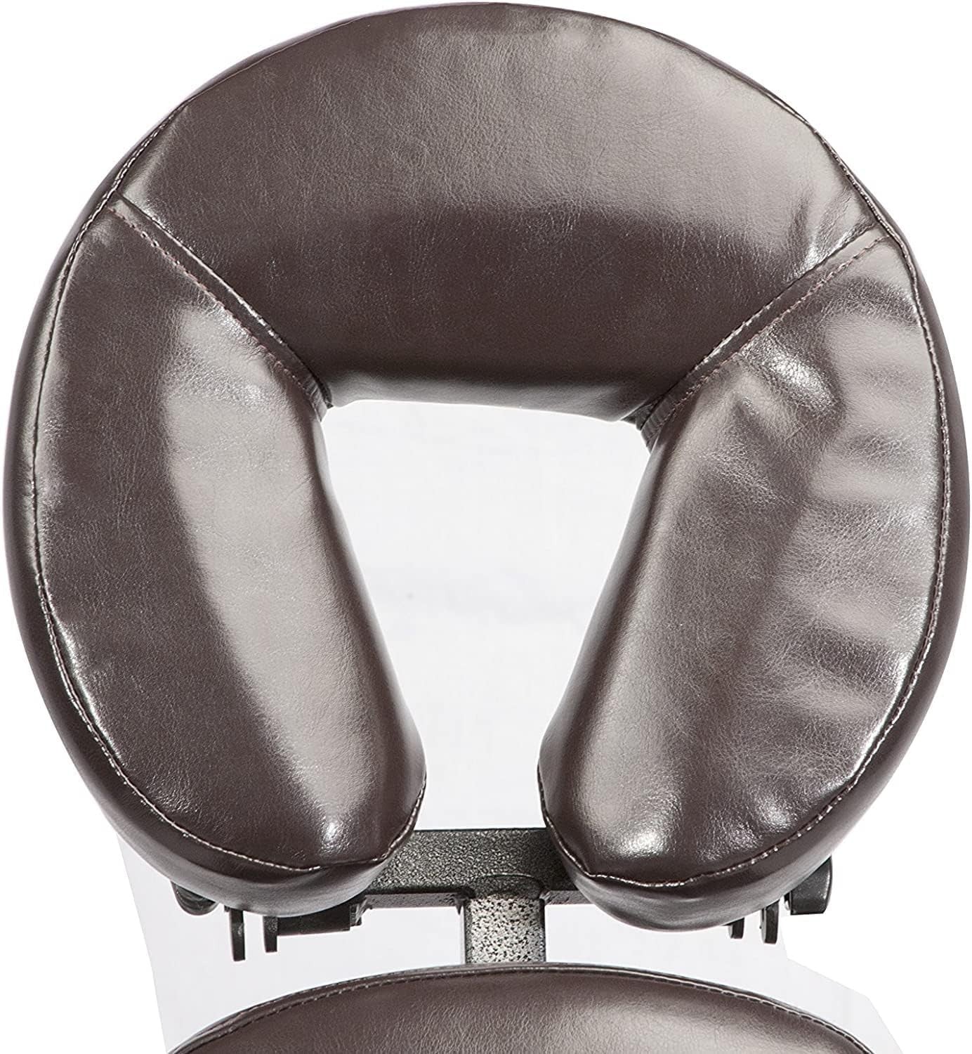 Portable Massage Chair Lightweight Adjustable Folding Spa Tattoo Therapist Brown